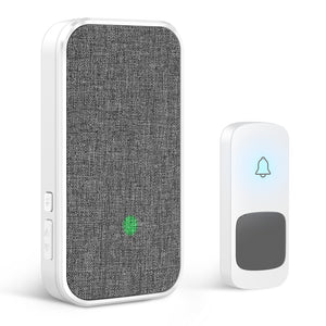 Wireless Doorbell, 1 Transmitter and 1 Plug-in Receiver  | Coolqiya