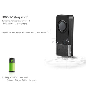 Doorbell Accessory Waterproof Remote Transmitter Black